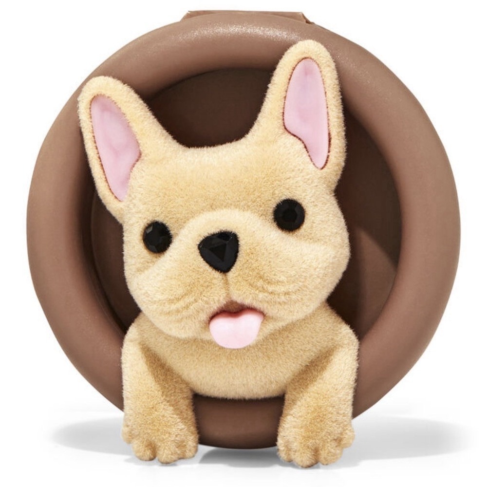 Bath & Body Works Scentportable FRENCH BULLDOG rhinestone eyes Visor Clip cute